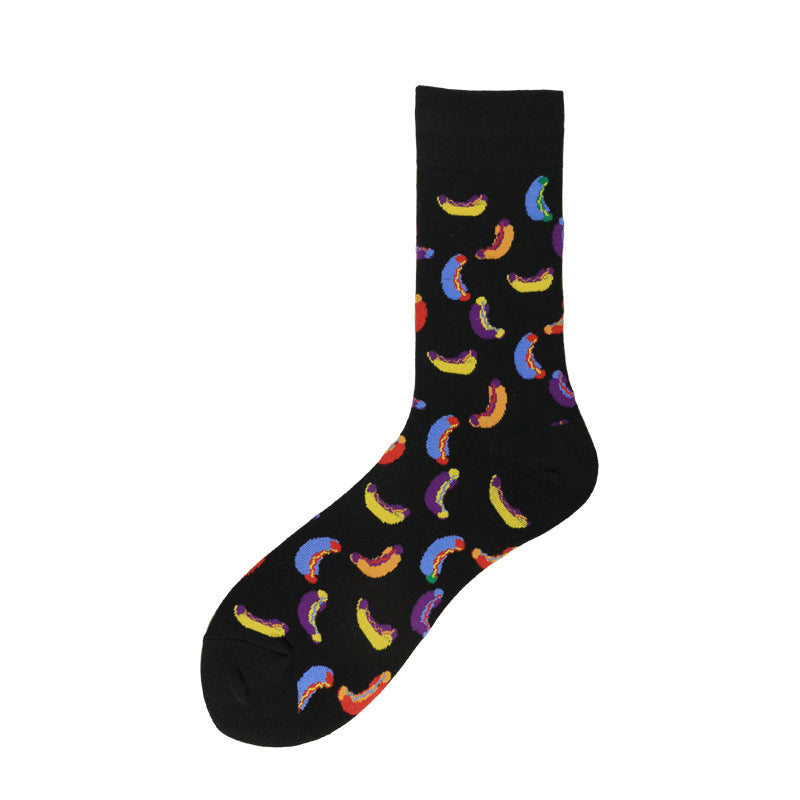 Creative and Versatile Food Cotton Tube Socks