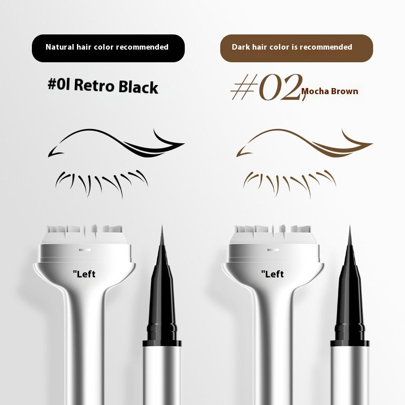 Double-headed Lower Eyelash Seal Eyeliner Eyeliner Two-in-one Not Easy To Makeup