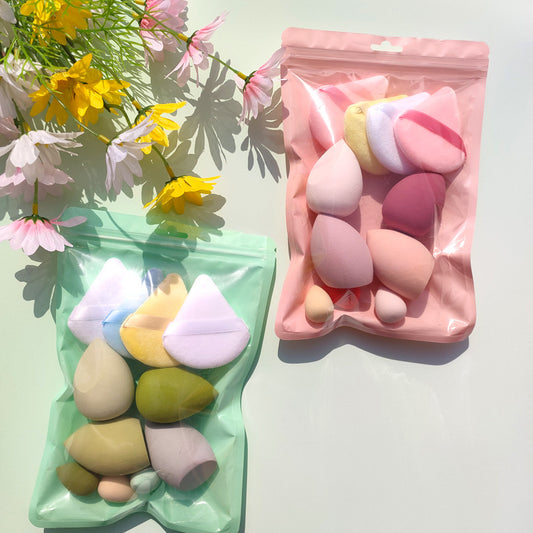 Macaron Bag Dopamine Cosmetic Egg Flocking Powder Puff