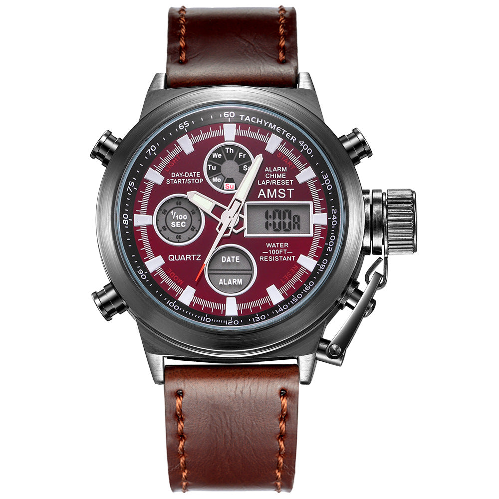 Outdoor watch sports led waterproof clock