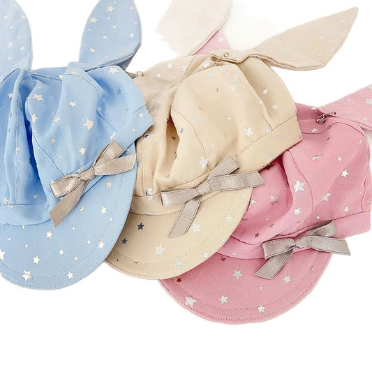 Japanese-style Y2K Cute Star-and-rabbit-ear Cloud Hat