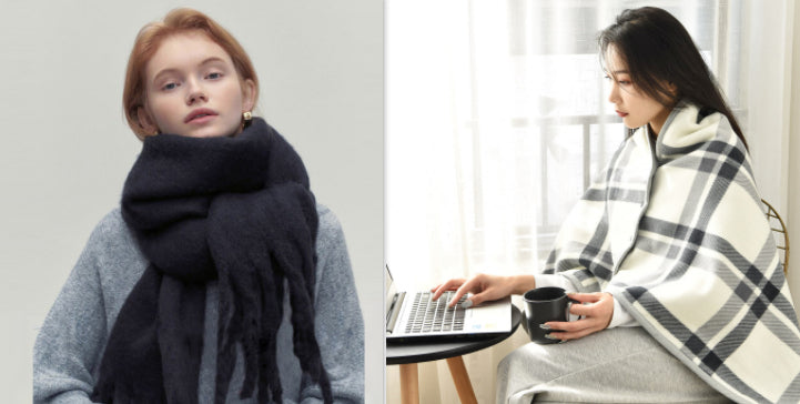 Glutinous Idle Style Thermal Long Scarf
