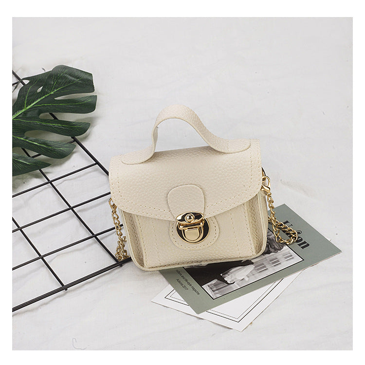 One shoulder slant cross handbag