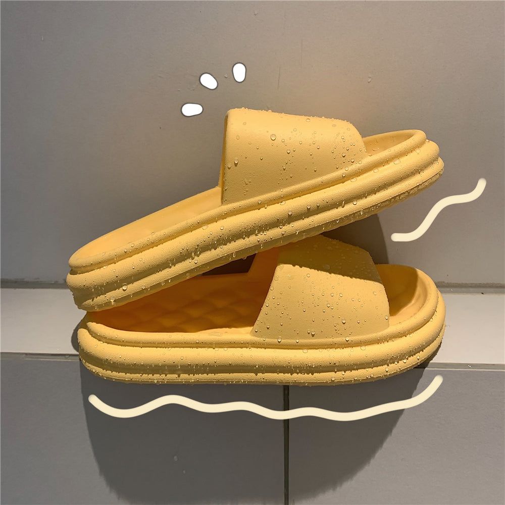 Non-slip And Odor-resistant Thick-soled Household Indoor Bathroom Couple Slippers