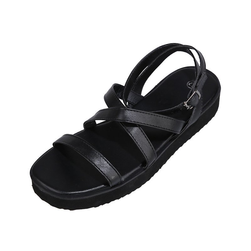 Women's round-toe flat sandals