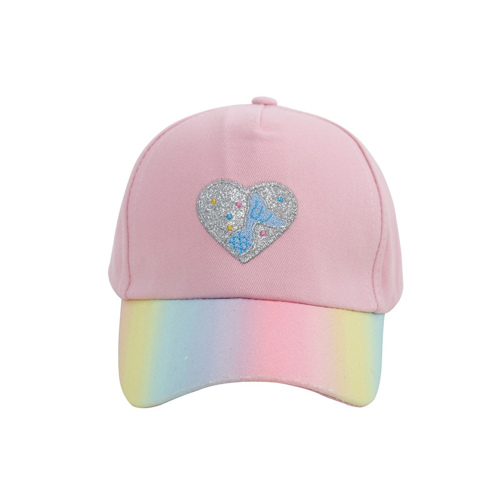 Children's Cartoon Gradient Peaked Cap
