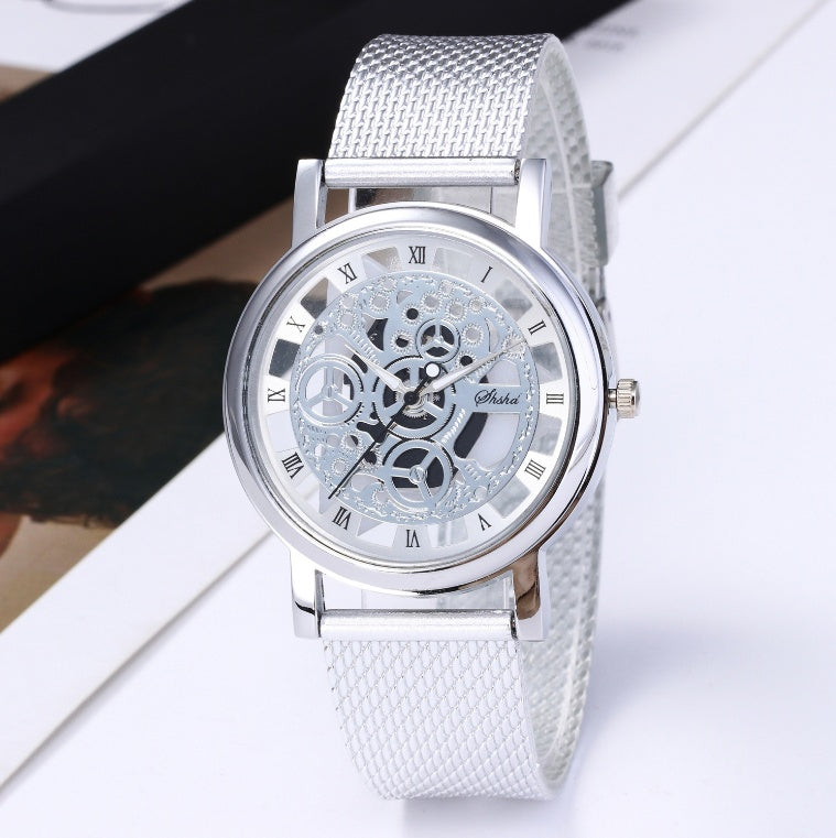 Fashion Hollow Soft Mesh Strap Quartz Watch