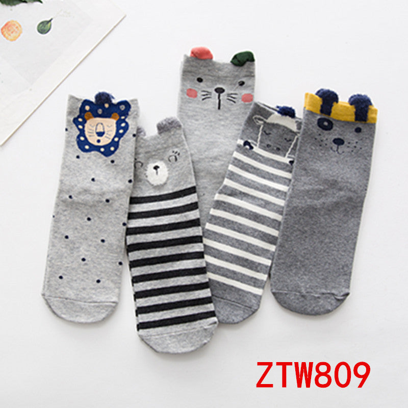 Women's ear cartoon socks Japanese trend