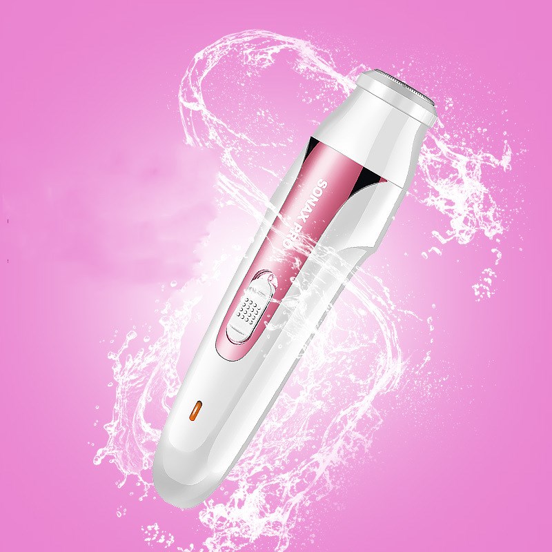 Multifunctional water washing and hair shaving machine