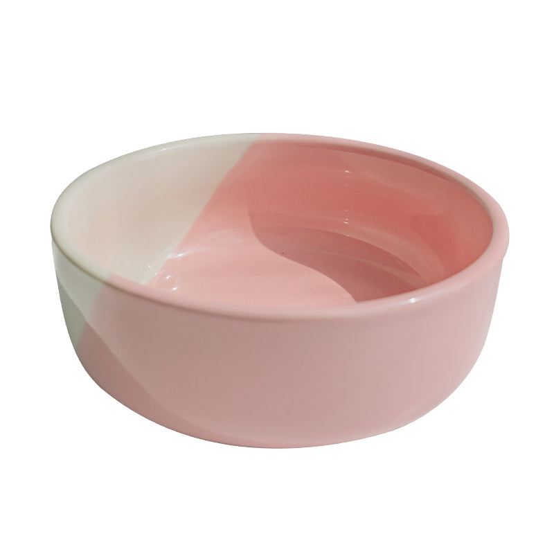 Dog cat ceramic bowl