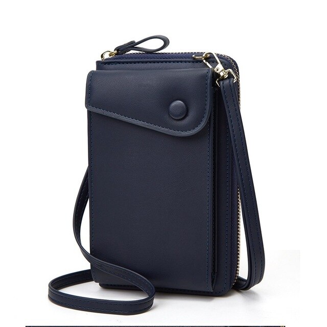 Zipper Phone Bag Female Multi-Function Shoulder Messenger Bag