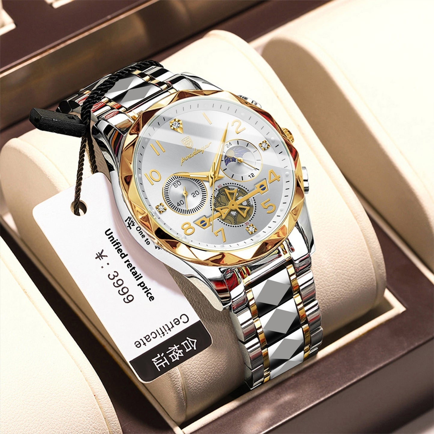Men's Waterproof Luminous Fashionable Quartz Watch
