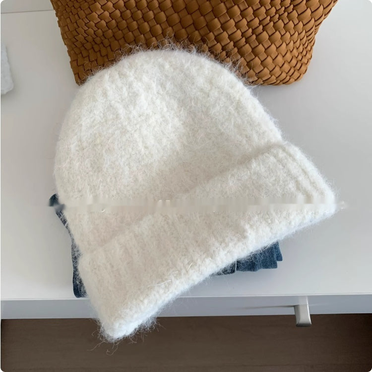 Alpaca Knit Woolen Hat Children Autumn And Winter Loose Large Version Retro Simple