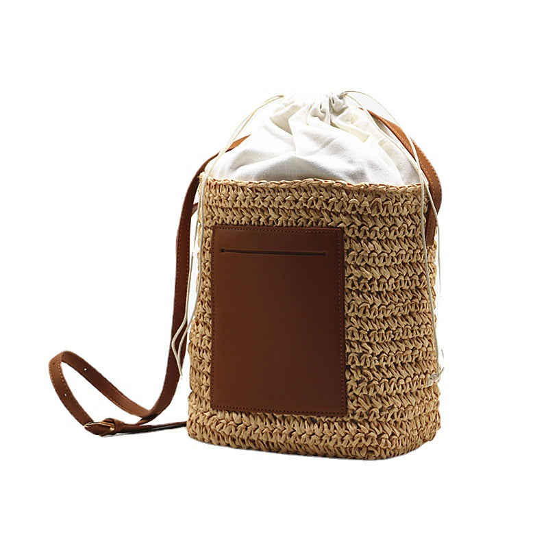 Straw Woven Bag Street Fashion Atmosphere Messenger