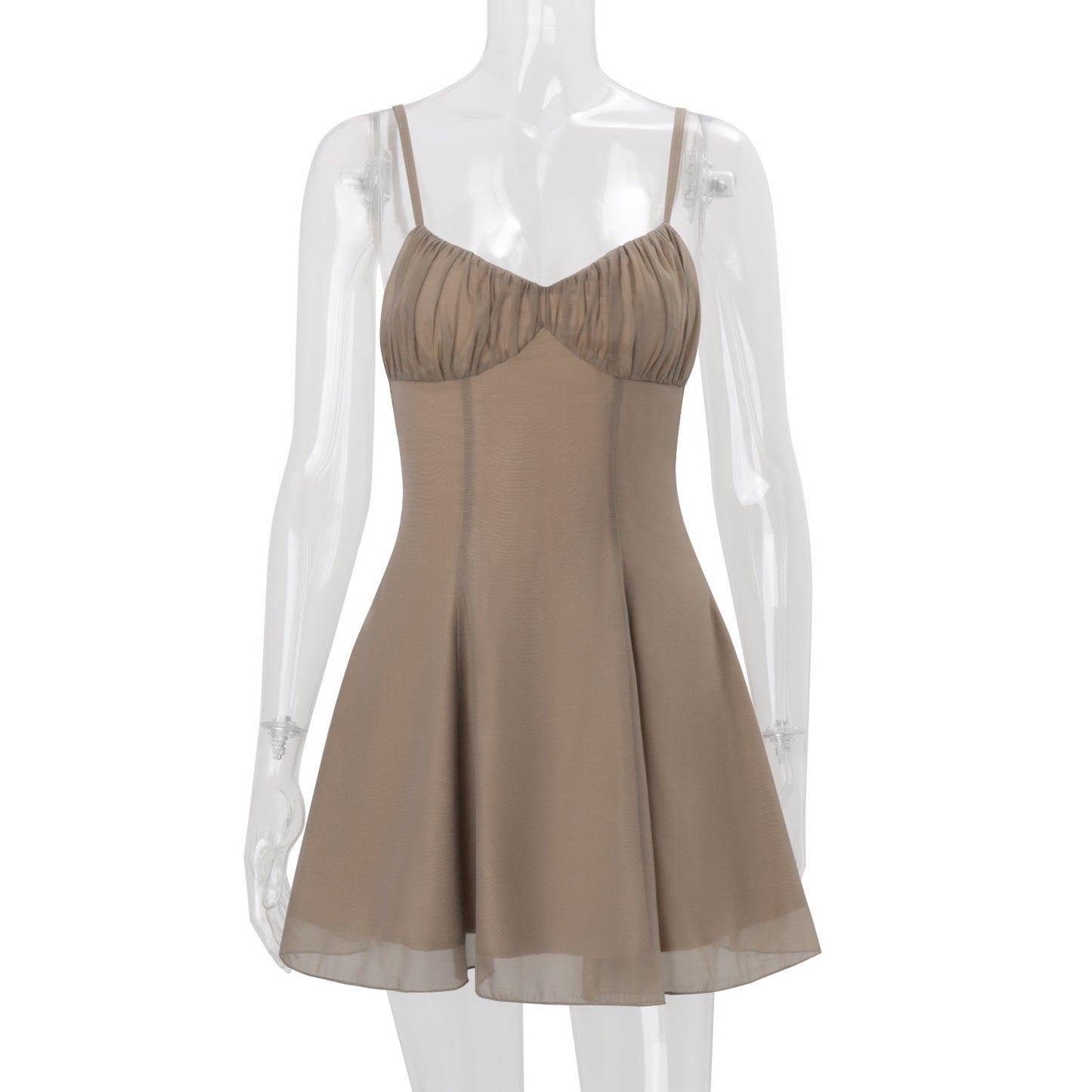 Fashionable And Elegant Waist-Cinching Strap Dress For Women