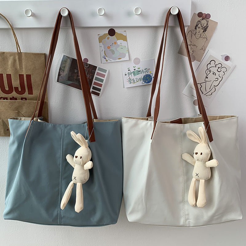 Lærred Dametaske Med Én Skulderrem Japansk-inspireret Kunstnerisk Design