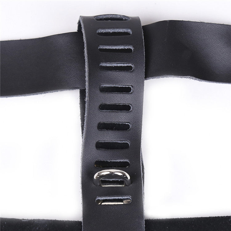 Chastity Leather Pants With Lock Bondage Black Men