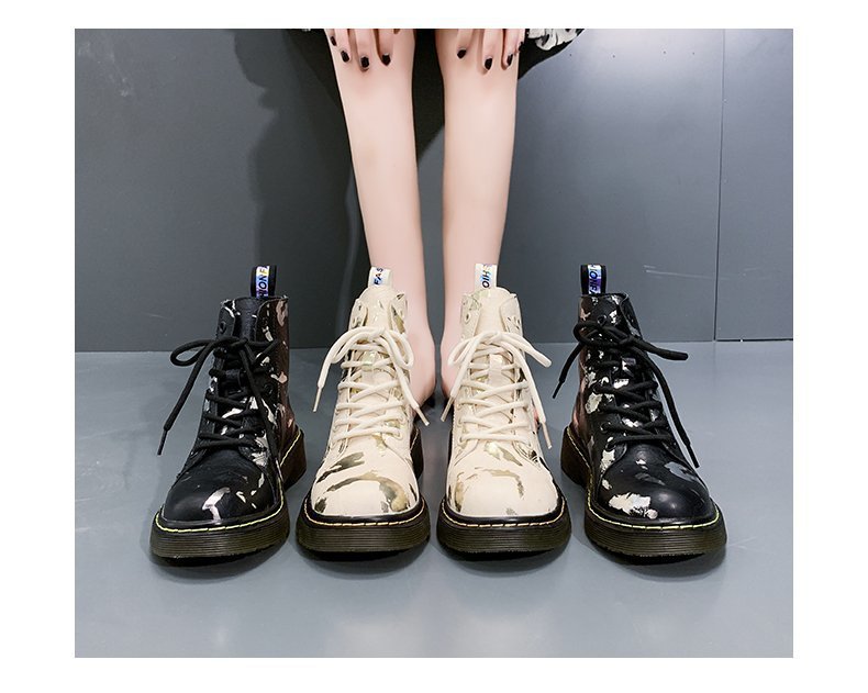 Spring And Autumn Single Boots Thick-Soled Ankle Boots
