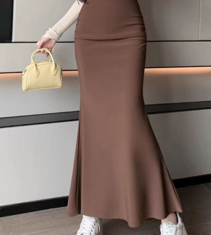 Fashion Skirt Women's Mid-length High Waist Sheath