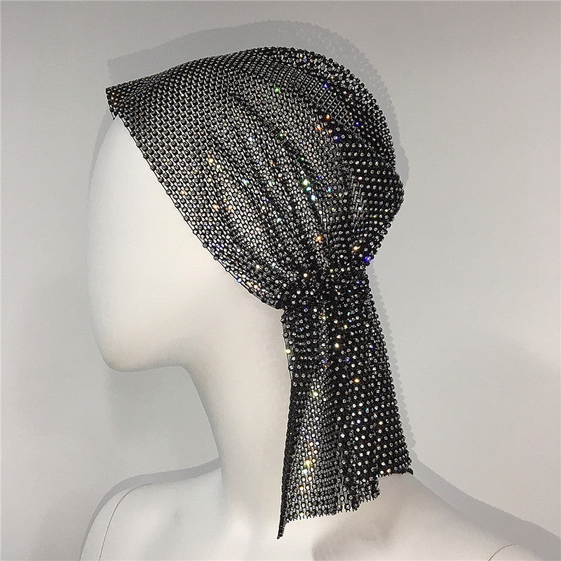 Ladies Stretch Rhinestone Pirate Hat  Accessories