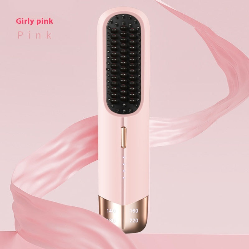 Portable Household Hair Straightener Splint Hair Curler And Straightener Dual-use