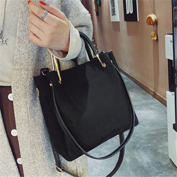 Matteret vintage taske