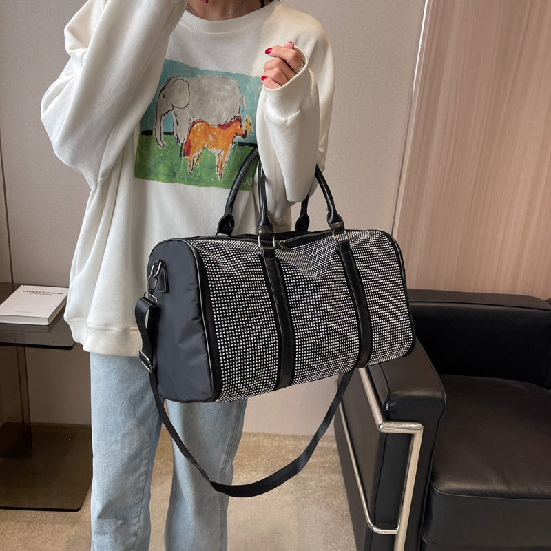 Women's Korean-style Rhinestone Large Capacity Travel Bag