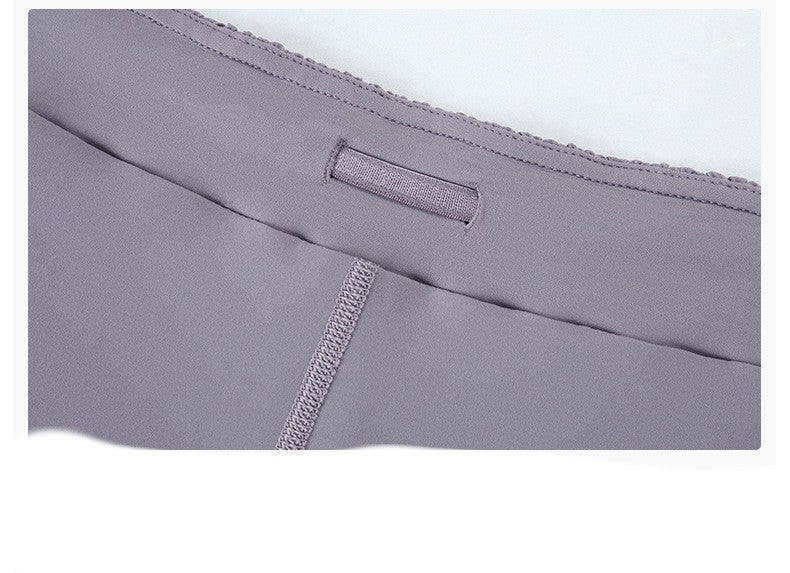 Sweat-absorbing Invisible Adjustable Waist Rope Yoga Shorts