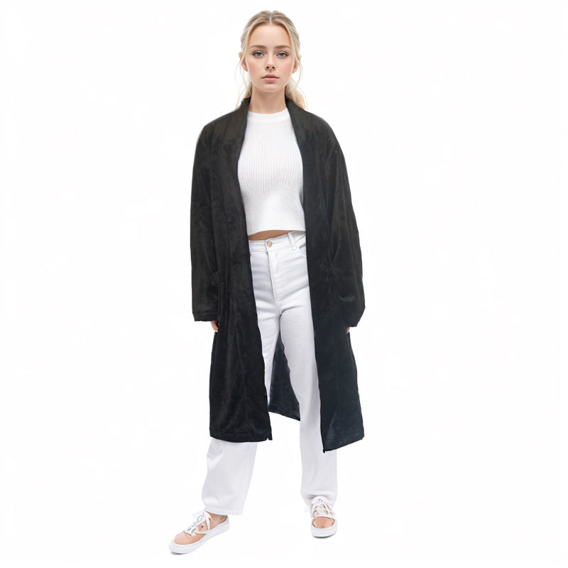 Stylish Minimalist And Relaxed Fit Long Sleeve Loungewear Jacket