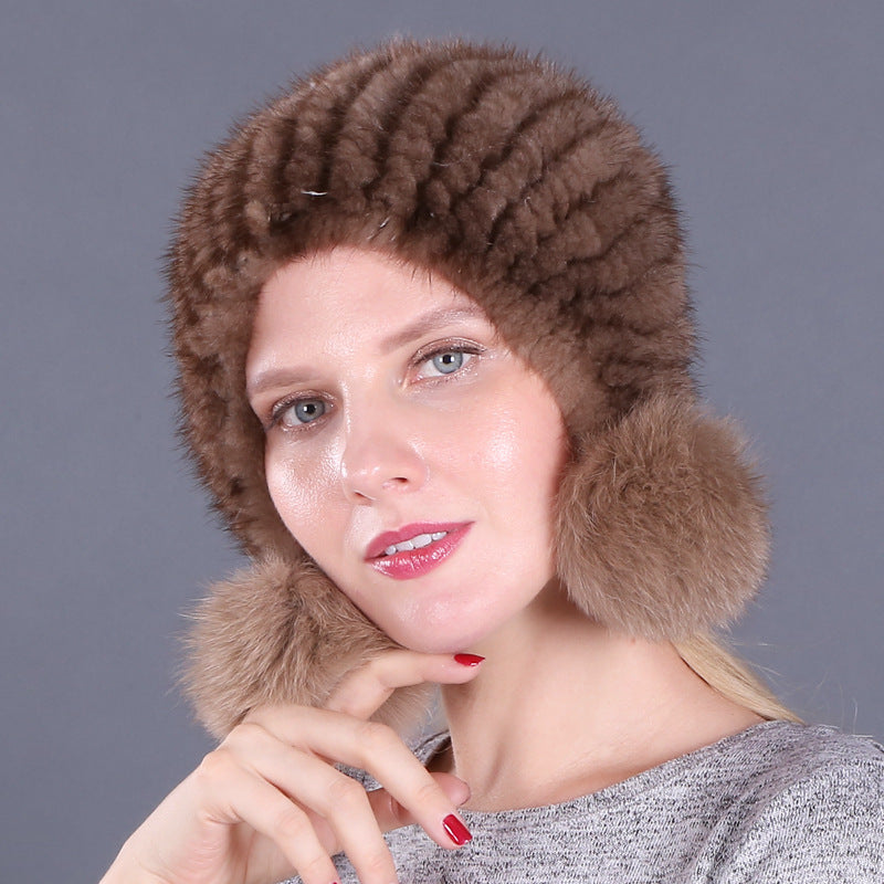 Women's Fashion Simple Warm Fur Hat