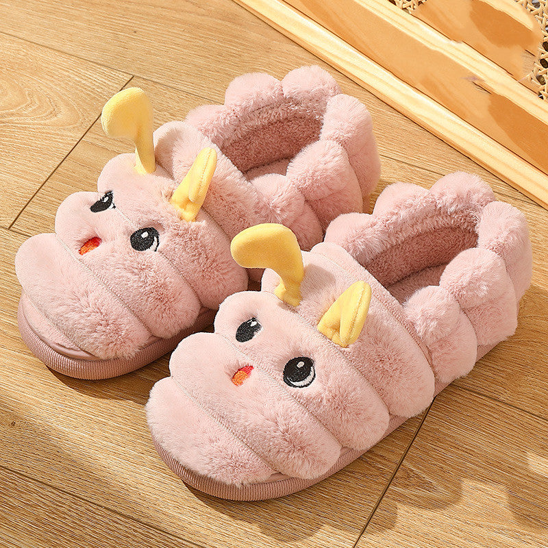 Cotton Slippers Women's Winter Home Thick Soled Lovers