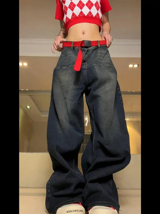 Street Straight Tube Loose Drape Wide Leg Pants