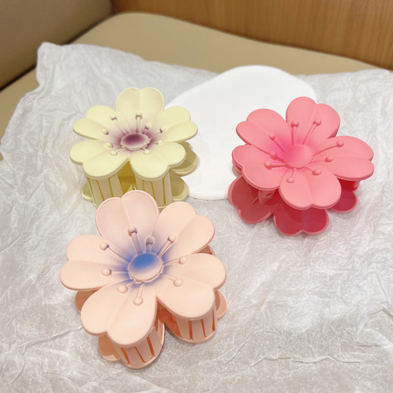 Matteret Store Æggeblomst Barrette Kvinder