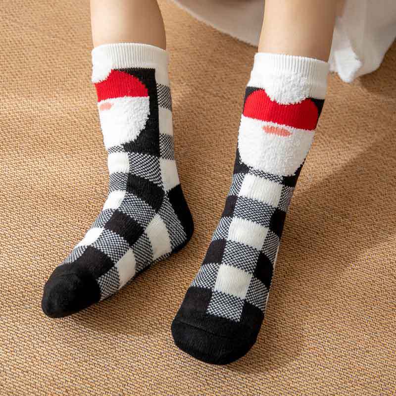 Plush Coral Velvet Stockings Household Sleeping Carpet