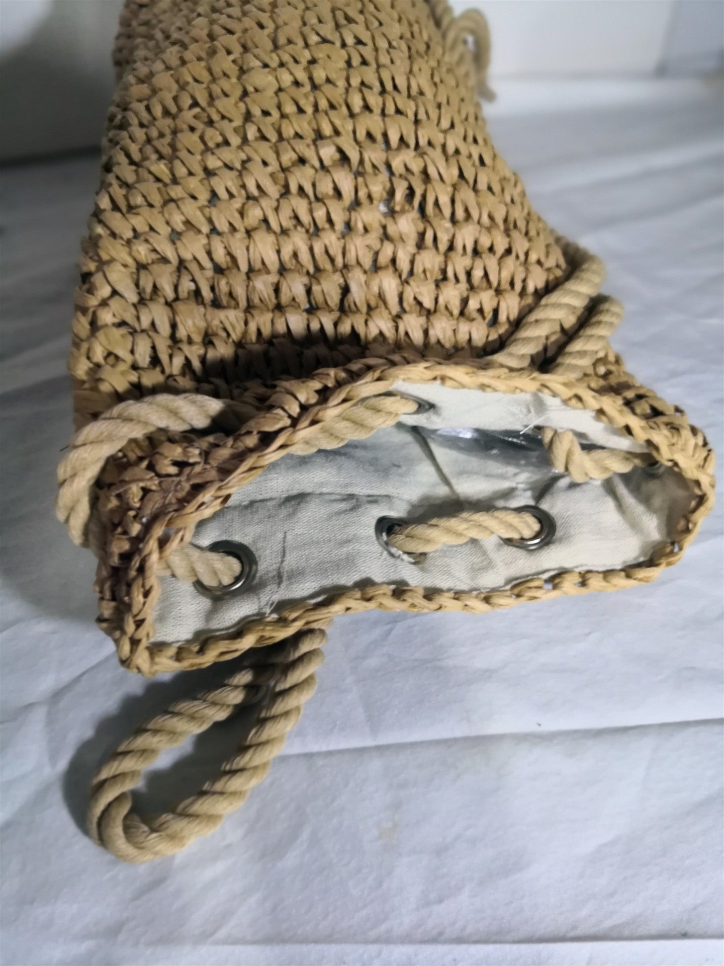 Fashion Crochet Backpack Large Capacity Photo Vacation Beach Shopping Straw Bag