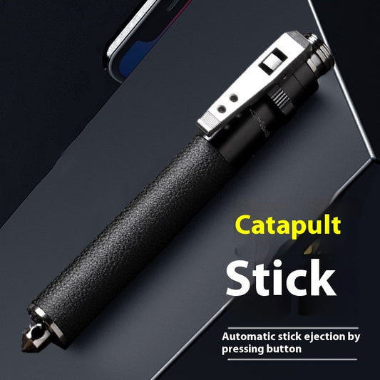 Automatic Spring Expandable Baton Stretchable Baton Self-defense Stick Self-defense Weapon Legal Car Swing Stick Solid Self-defense Sansetsukon