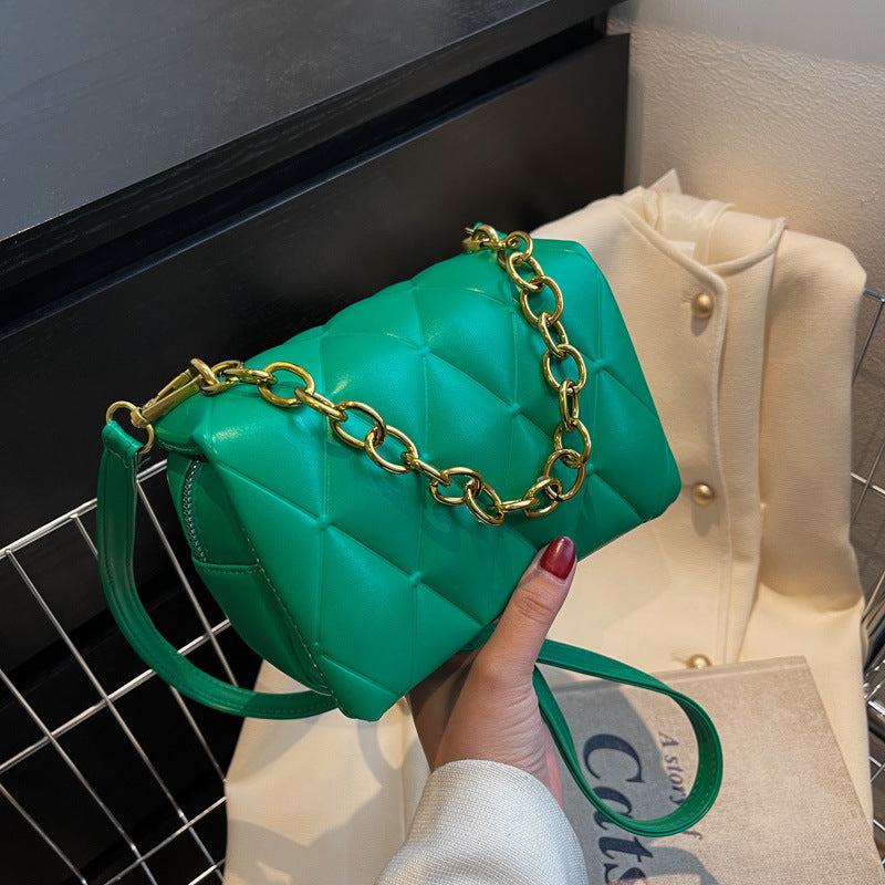 Lingge Women's New Fashion Simple Retro Messenger Bag