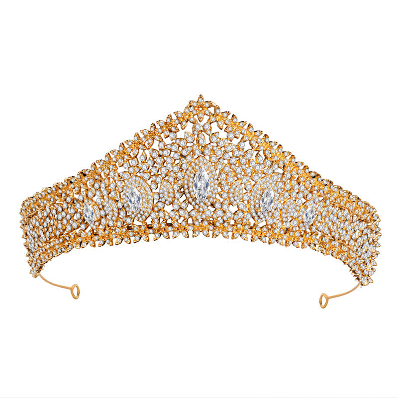 Zirconia Bridal Crown Alloy Court Wedding
