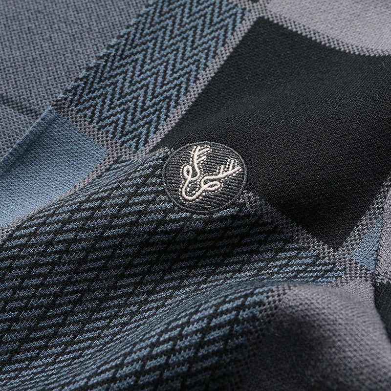 Herre Fritidsjakke Sjal Sweater Langærmet Strikket Cardigan