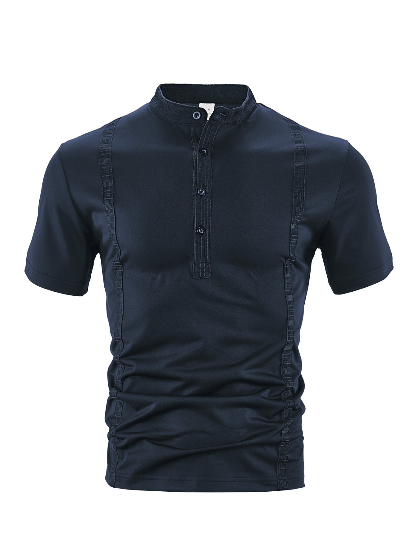 Casual Pearl Cotton Twill Short-sleeved Polo Shirt