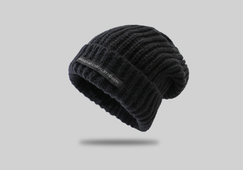 Women's Large Head Circumference Warm Knitted Hat
