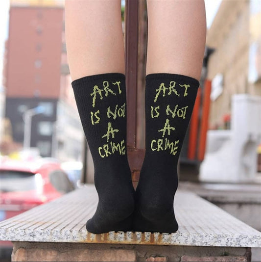 Simple Casual Ladies Letter Print Socks