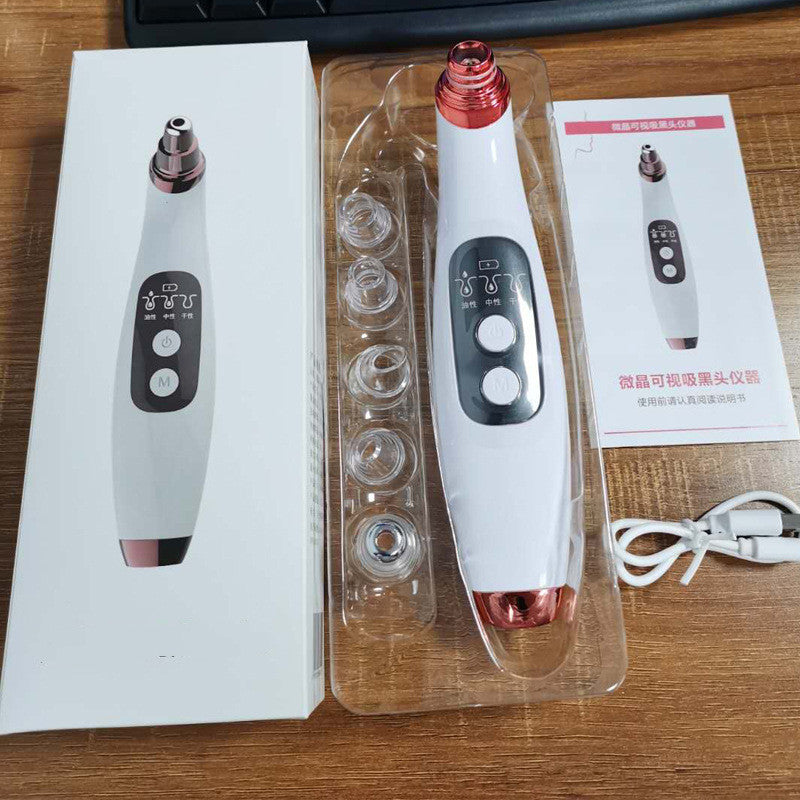 USB elektrisk vakuumsugning af hudorme – LED-display – visuel porerense – akne – dybderens