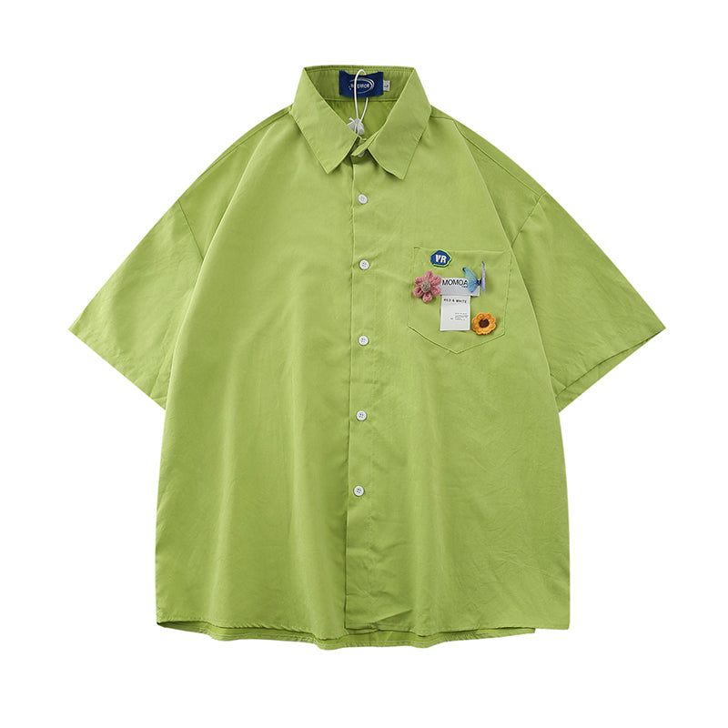 Women's Summer Letter Printed Short Sleeved Shirt