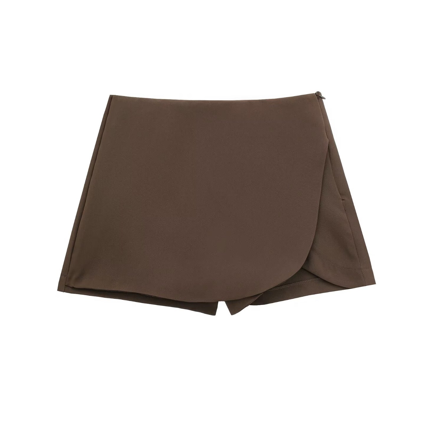 Women's High Waist Asymmetric Short Pantskirt