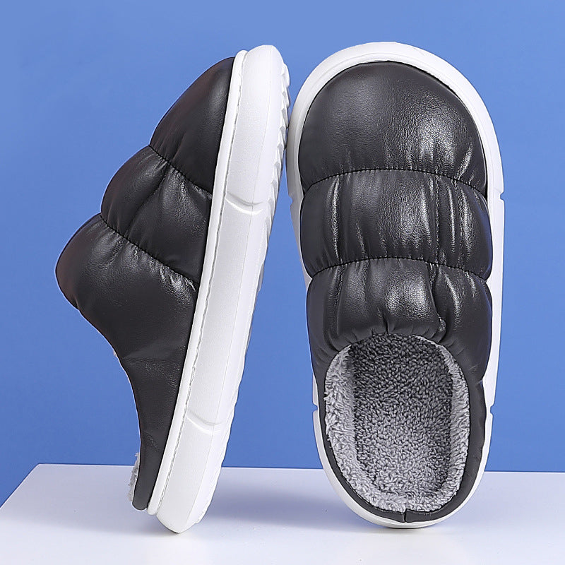 Winter Home Indoor  Couple Thick-soled  Plush Slippers