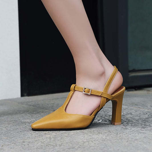 European And American Summer New Women's Shoes Thick High-heeled Sandals