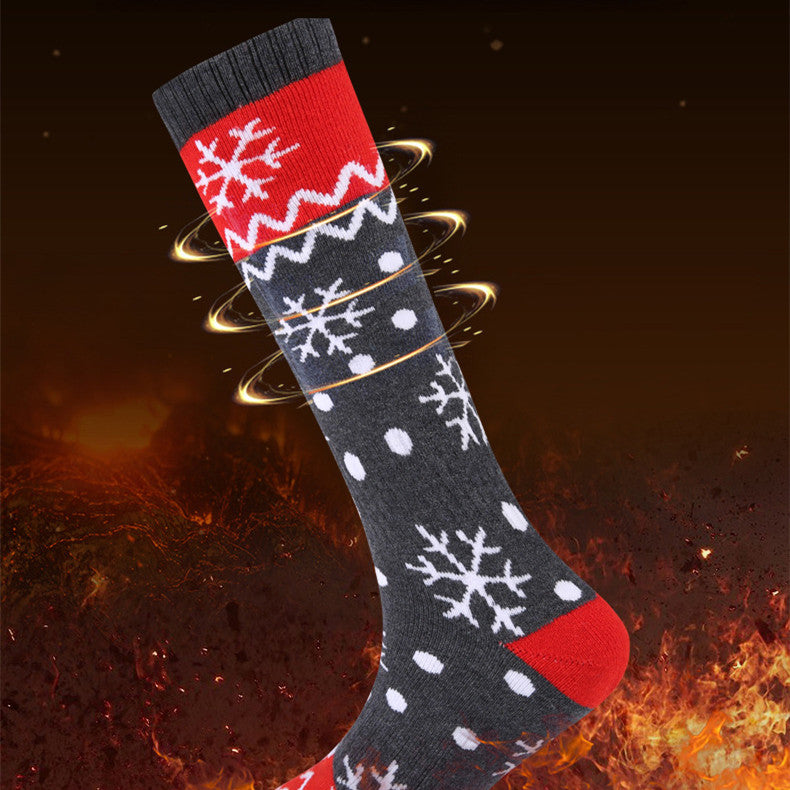 Outdoor Riding Ski Heating Socks USB