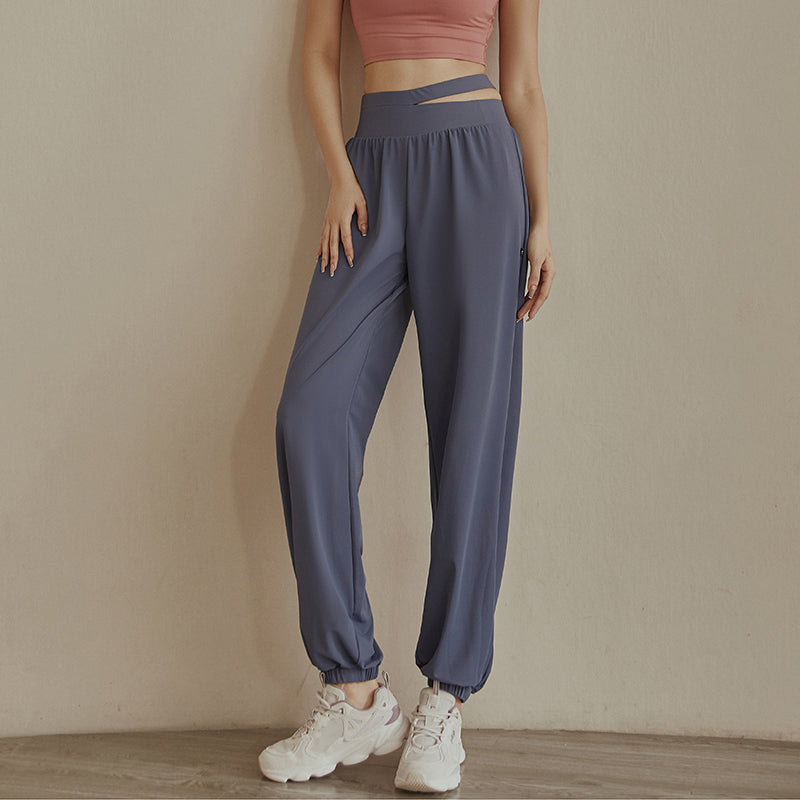 Thin Casual Loose High-waist Trousers Breathable And Quick-drying