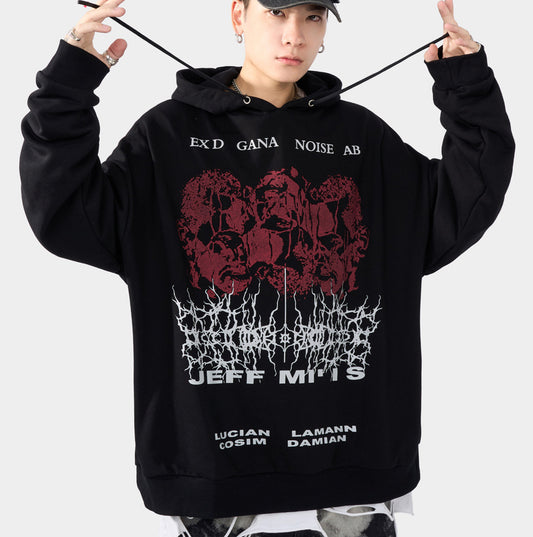 Unisex Hooded Tide Brand Loose Sweater High Street